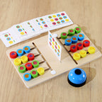 Children's Wooden CPCCE Interactive Fruit Recognition Two-Player Strategy Game - Fun Educational Toy for Preschoolers