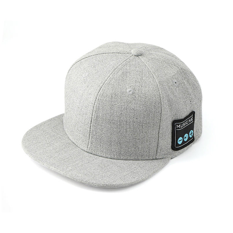Ash Gray Wireless Speaker Hat - Bluetooth 5.4 Baseball Cap with Dual Speakers for Outdoor Sports and Music, Hands-Free Audio Experience Main image