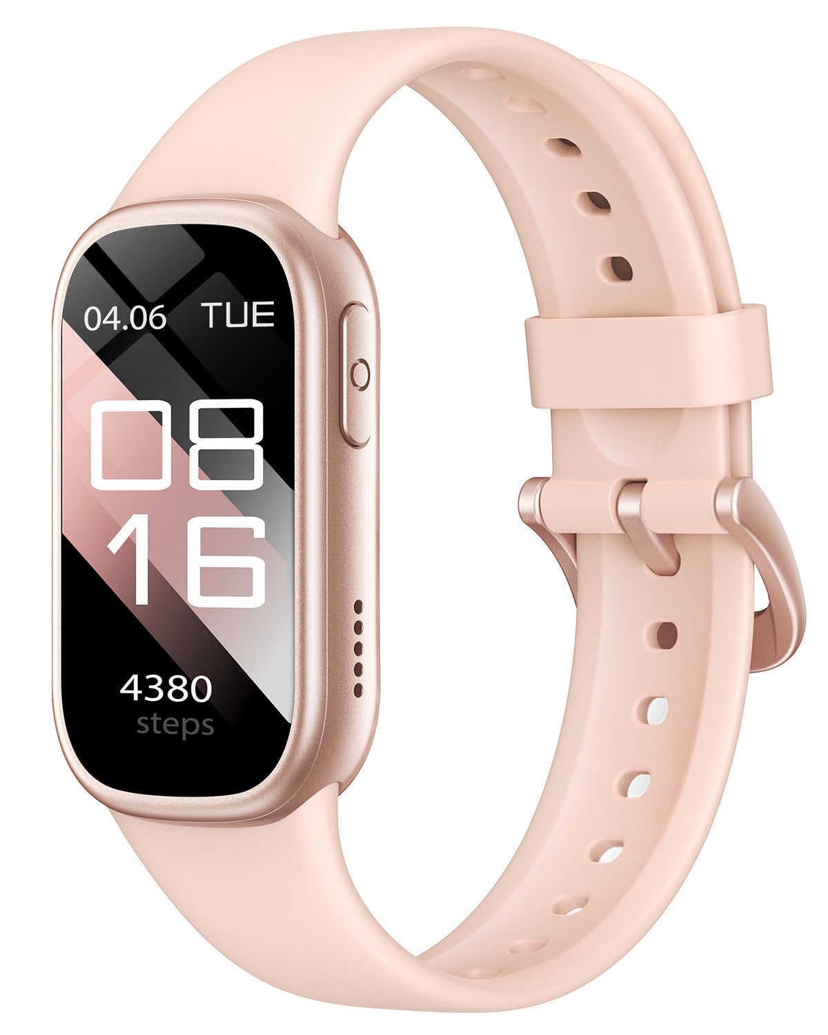 Pink Smart Fitness Tracker with Bluetooth Calling, Heart Rate, Blood Pressure, Blood Oxygen, and Sports Modes Main image