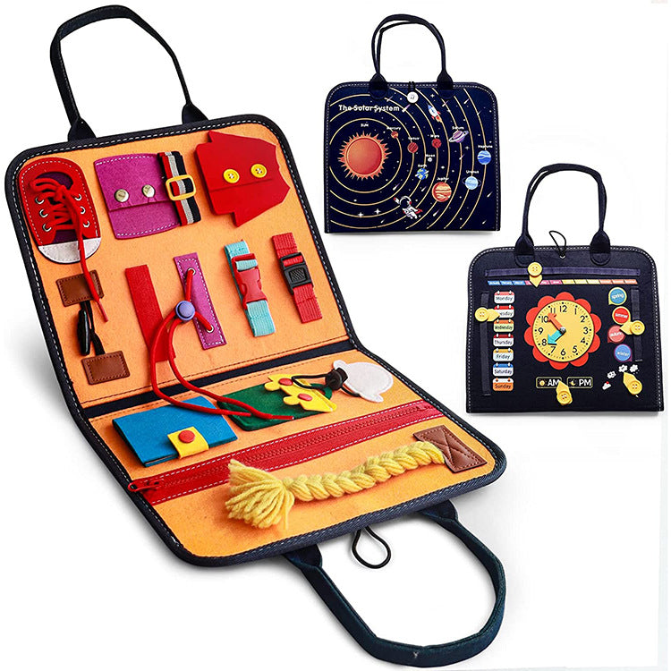 Montessori Busy Board - Educational Sensory Activity Toy for Toddlers Main image