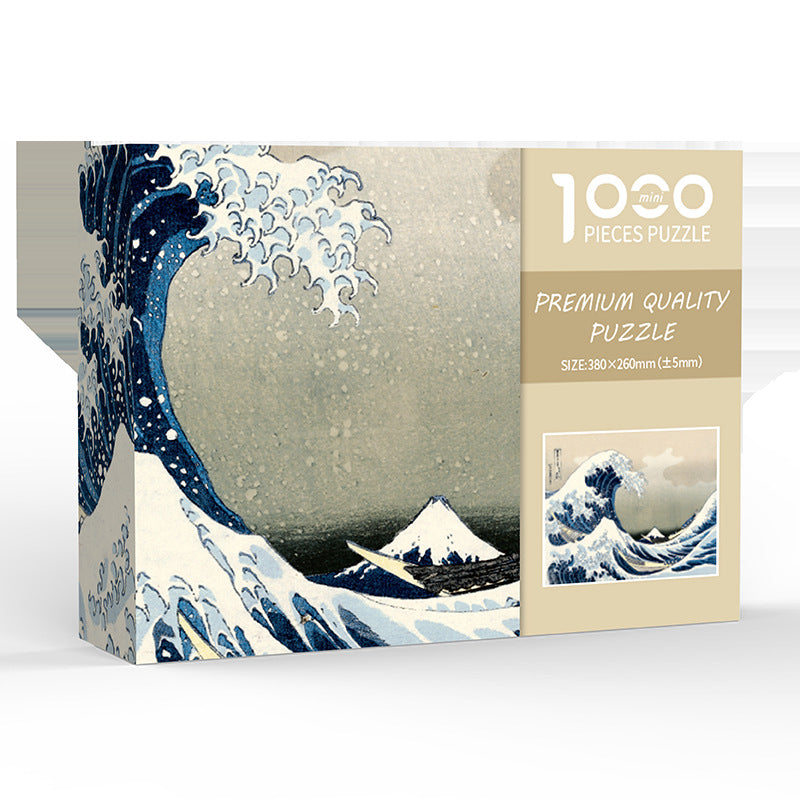 Kanagawa Uburi DIY 1000-Piece Paper Puzzle - Creative Educational Toy for Family Fun Main image