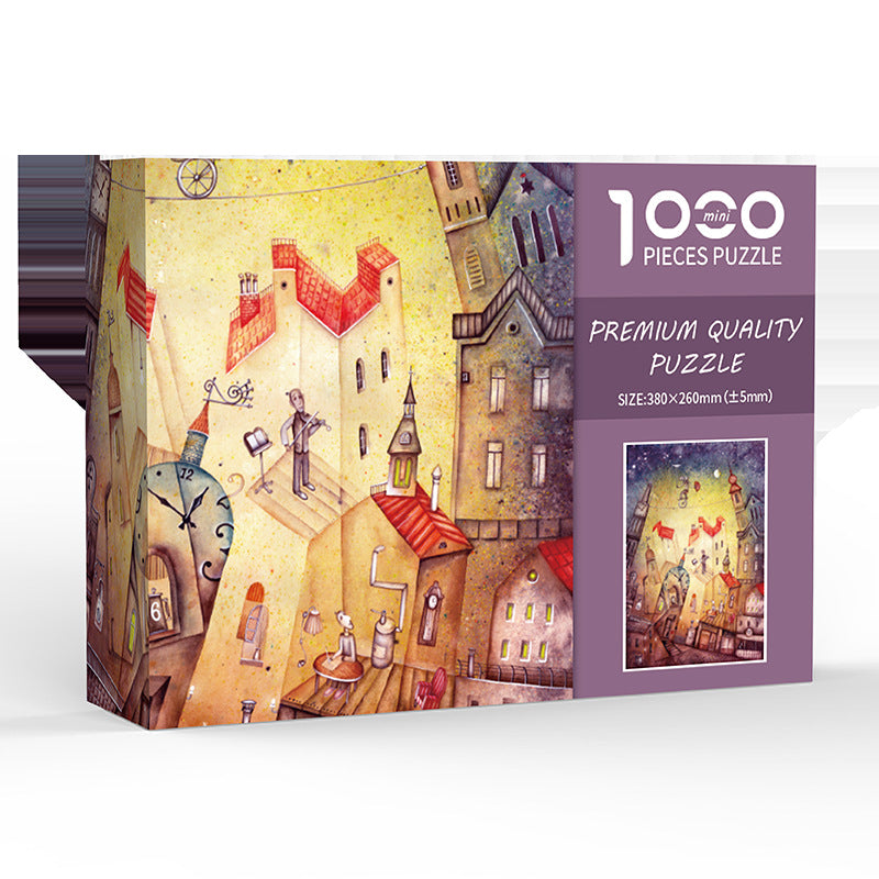 Exotic City DIY 1000-Piece Paper Puzzle - Creative Educational Toy for Family Fun Main image
