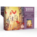 Exotic City DIY 1000-Piece Paper Puzzle - Creative Educational Toy for Family Fun