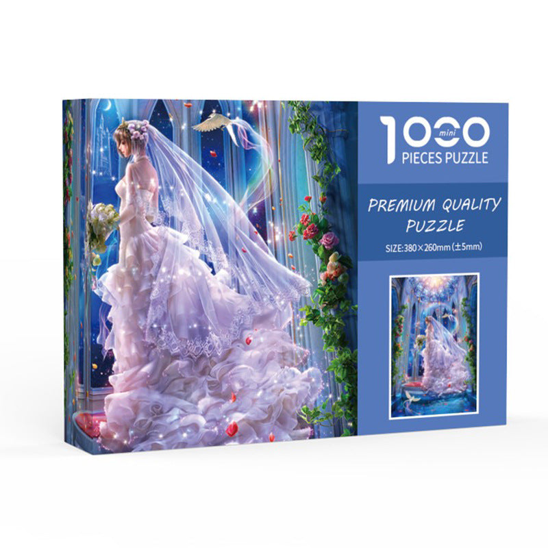 Wedding Girl DIY 1000-Piece Paper Puzzle - Creative Educational Toy for Family Fun Main image