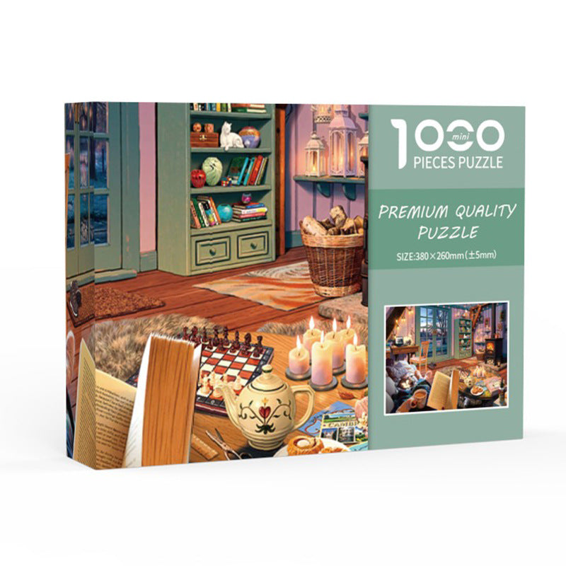 Flip-book Time DIY 1000-Piece Paper Puzzle - Creative Educational Toy for Family Fun Main image