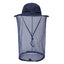 Navy Blue Outdoor Mosquito Net Hat - Sun Protection and Insect Repellent Bucket Hat