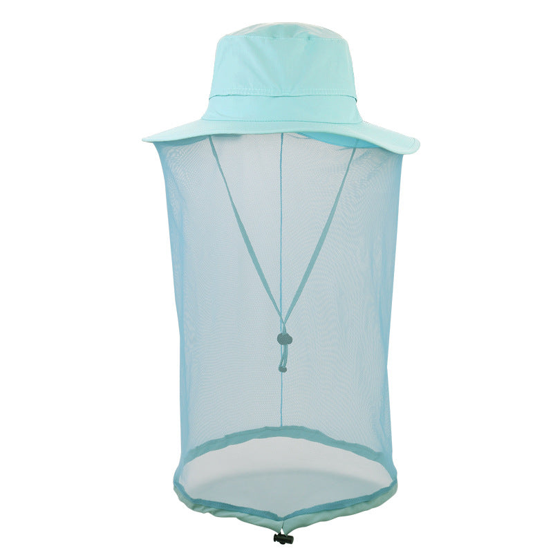 Azure Outdoor Mosquito Net Hat - Sun Protection and Insect Repellent Bucket Hat Main image