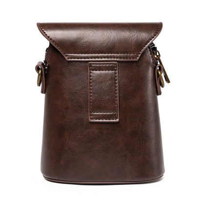 Handcrafted Leather Owl Crossbody Bag ��� Unique Retro Design Shoulder Purse for Women