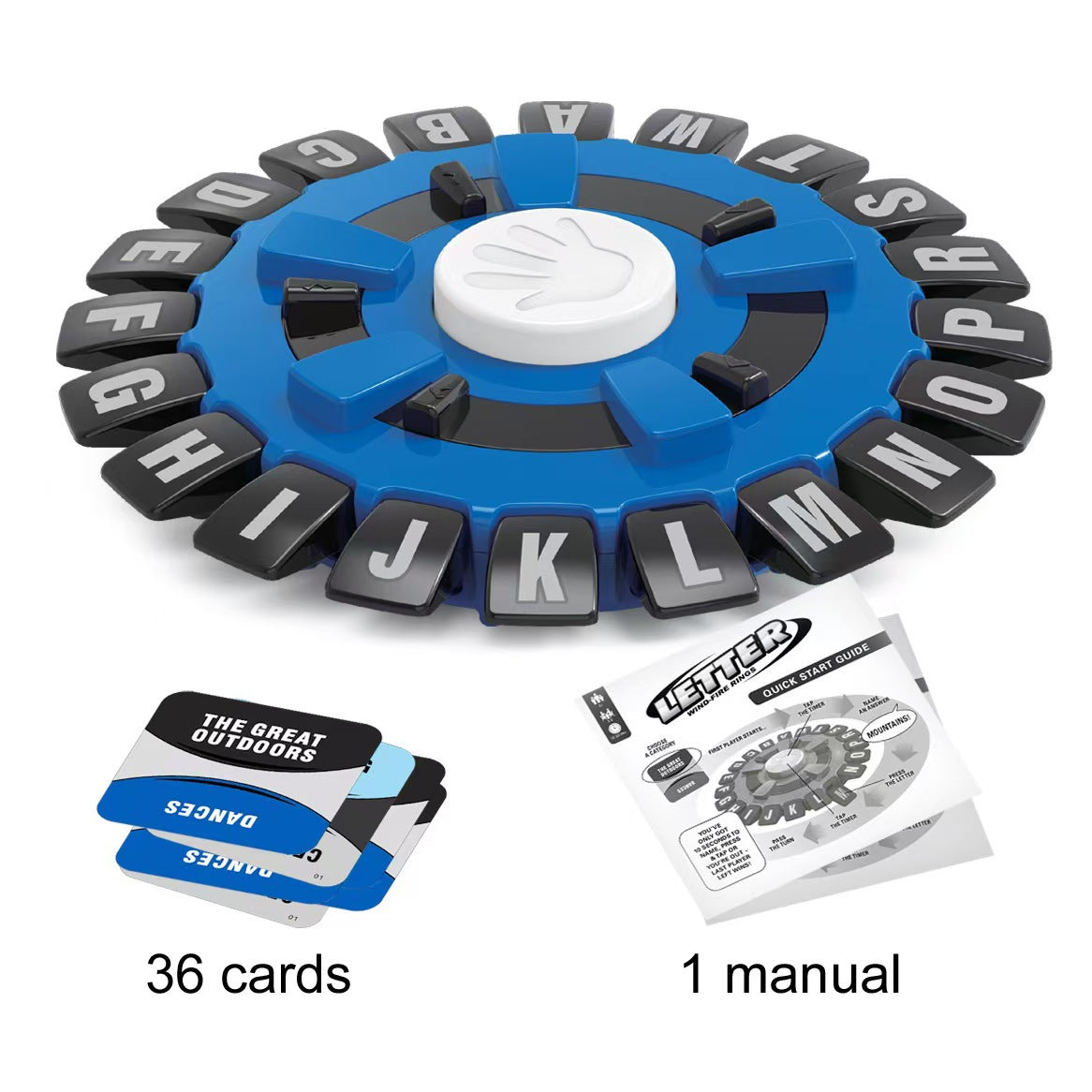 2 Pcs Blue Tapple Words Game | Fun & Interactive Letter Board Family Game | Educational Word Challenge for Kids & Adults Main image
