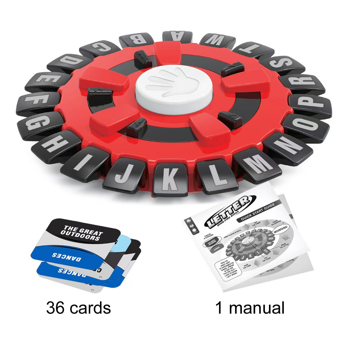 2 Pcs Red Tapple Words Game | Fun & Interactive Letter Board Family Game | Educational Word Challenge for Kids & Adults Main image