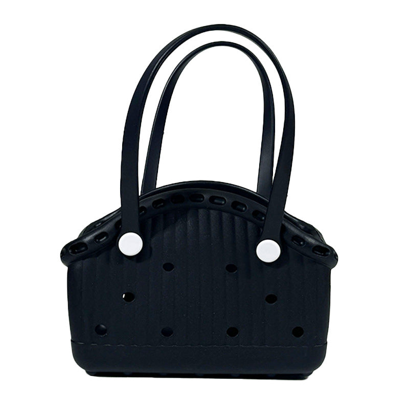 Black Portable EVA Pet Handbag - DIY Custom Decoration Carrier for Small Pets, Beach, and Outdoor Use (Large Capacity) Main image