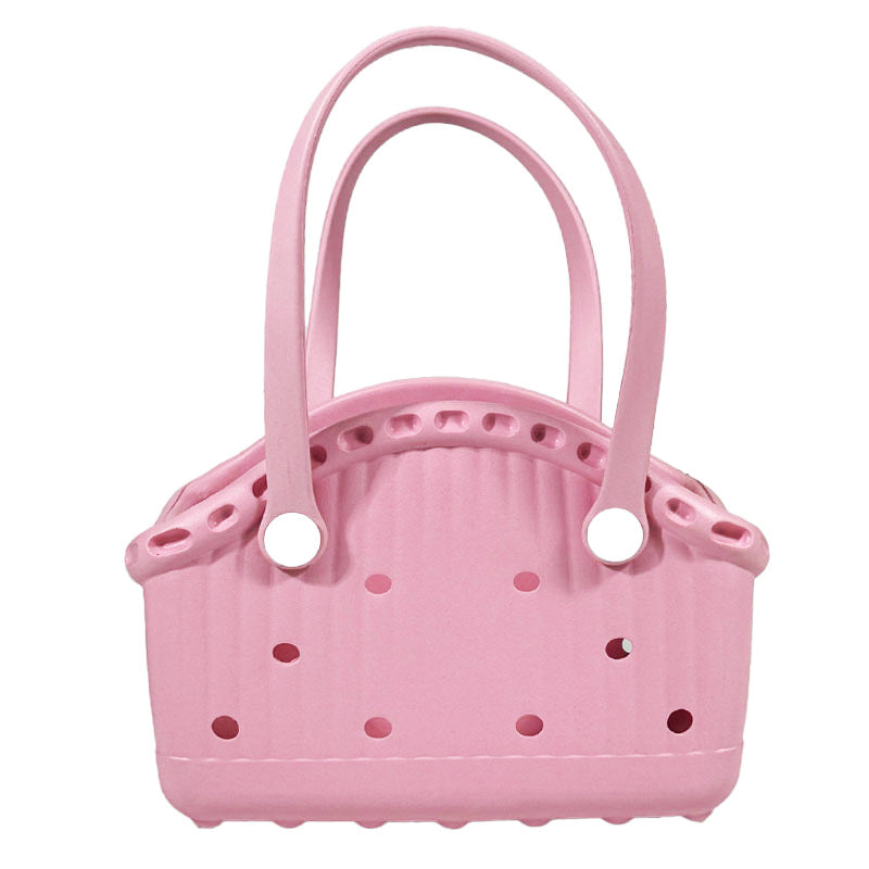 Pink Portable EVA Pet Handbag - DIY Custom Decoration Carrier for Small Pets, Beach, and Outdoor Use (Large Capacity) Main image