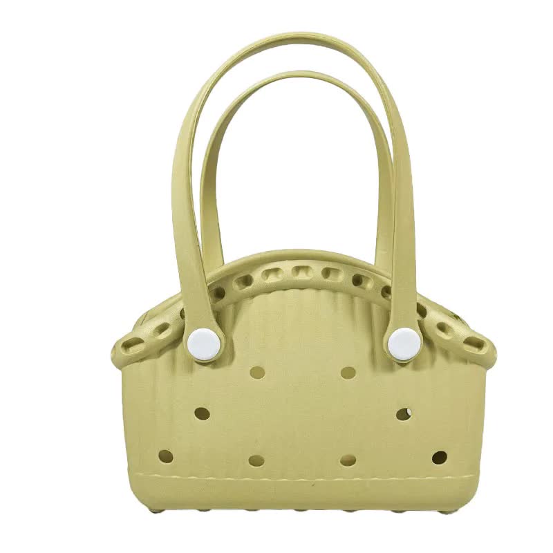 Khaki Portable EVA Pet Handbag - DIY Custom Decoration Carrier for Small Pets, Beach, and Outdoor Use (Large Capacity) Main image
