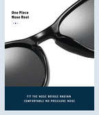 Black Stylish Polarized Sunglasses for Men and Women ��� UV Protection, Lightweight Design, Trendy Sunglasses for Outdoor Activities