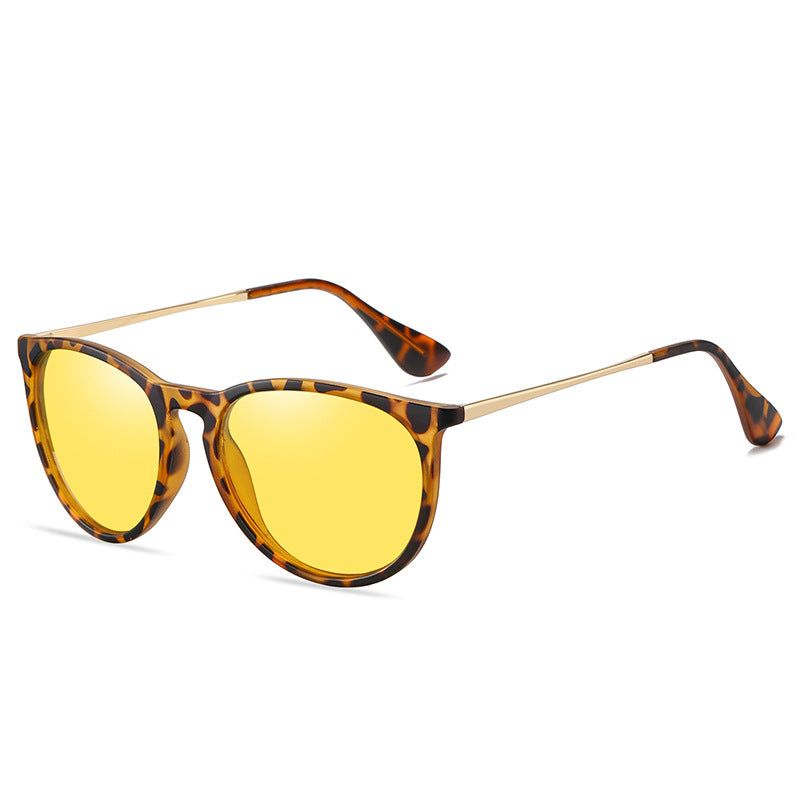 Leopard Yelloe Lens Stylish Polarized Sunglasses for Men and Women - UV Protection, Lightweight Design, Trendy Sunglasses for Outdoor Activities Main image