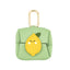 Lemon Pattern Green Cute Multifunctional Mini Leather Coin Purse with Keychain for Lipstick, Bluetooth Earbuds, and Small Essentials