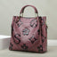 Purple Elegant Embossed PU Leather Tote Bag for Women - Large Capacity Handbag with Inner Pouch