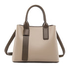 Light Brown And Brown Retro Fashion Handbag - Elegant Tote with Large Capacity for Work and Daily Use