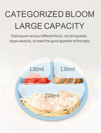 Beige 013# Silicone Baby Feeding Set - Suction Plate, Bib, Cup & Utensils | BPA-Free Baby Tableware