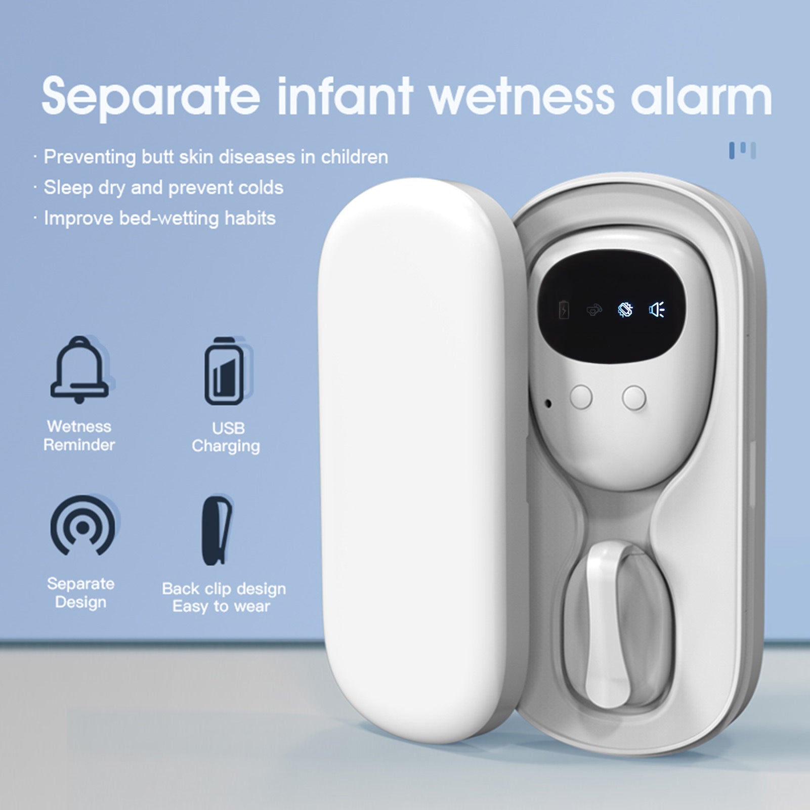 TXQ-02 Wireless Bedwetting Alarm - Discreet, Effective Urinary Training Device for Children & Adults Secondary image