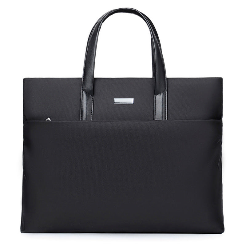 Black Lightweight Business Tote Bag - Durable and Stylish for Work and Travel Main image