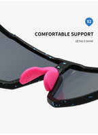 UV400 Sports Sunglasses with Polarized TAC Lens - Black/Purple