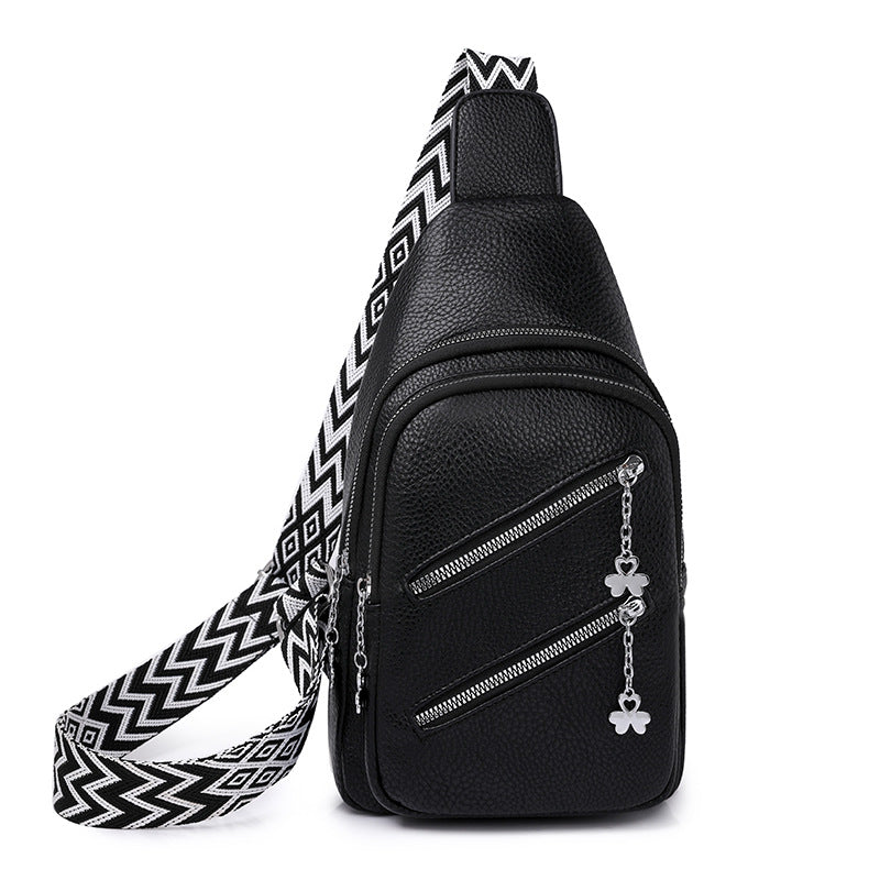 Waterproof Crossbody Sling Bag with Adjustable Strap - Black Main image