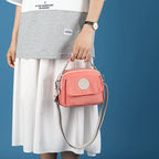 Pink Compact Nylon Crossbody Bag - Stylish and Versatile Shoulder Purse