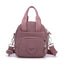 Deep Bean Paste Color Mini Waterproof Nylon Backpack - Lightweight Casual Crossbody Bag