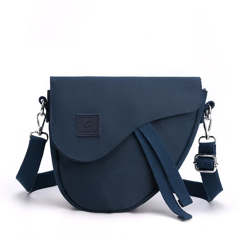 Blue Compact Nylon Crossbody Shoulder Bag - Stylish and Lightweight Sling Purse Main image