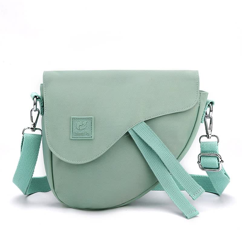 Green Compact Nylon Crossbody Shoulder Bag - Stylish and Lightweight Sling Purse Main image