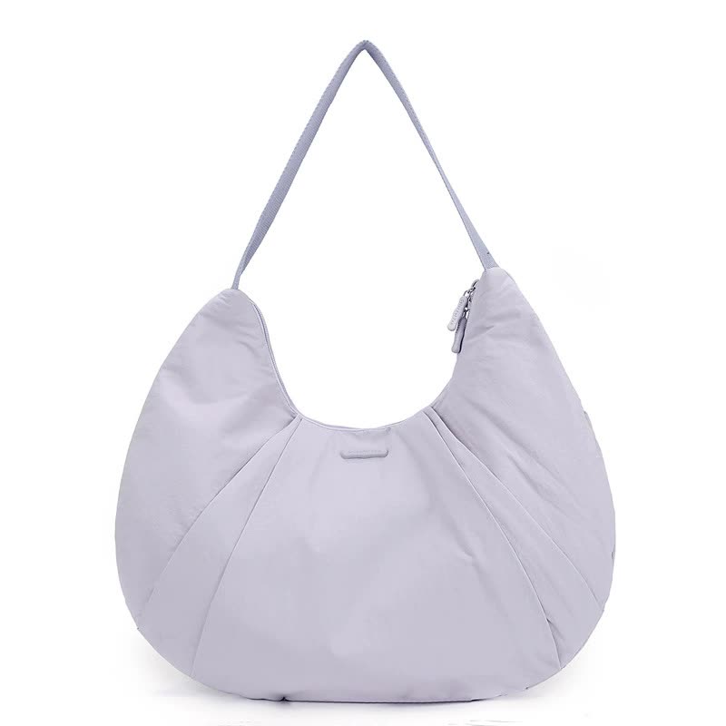 Purple Waterproof Nylon Lightweight Tote Shoulder Bag - Stylish and Spacious for Daily Commute and Outdoor Activities Main image