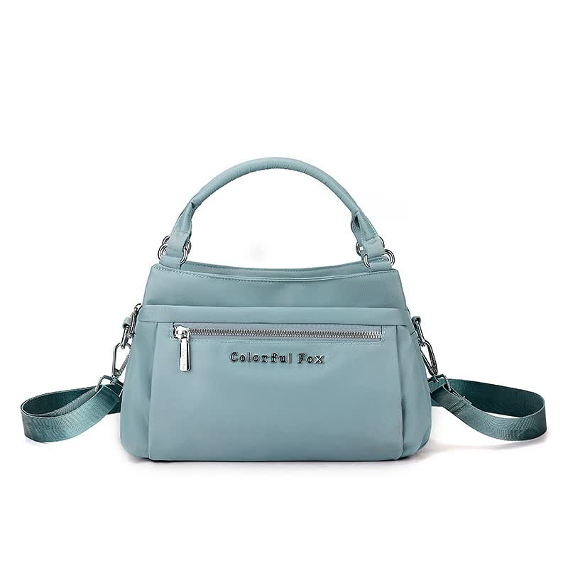 Blue Waterproof Nylon Crossbody Bag - Lightweight and Adjustable Strap Shoulder Bag for Women Main image