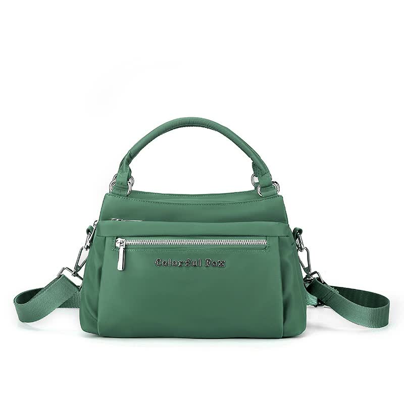 Green Waterproof Nylon Crossbody Bag - Lightweight and Adjustable Strap Shoulder Bag for Women Main image