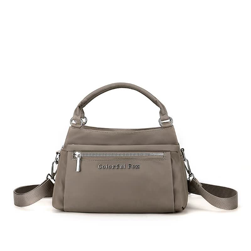 Caramel Color Waterproof Nylon Crossbody Bag - Lightweight and Adjustable Strap Shoulder Bag for Women Main image
