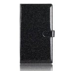 Black Sparkling Document Organizer Wallet - 24x12.8cm, Lightweight and Durable
