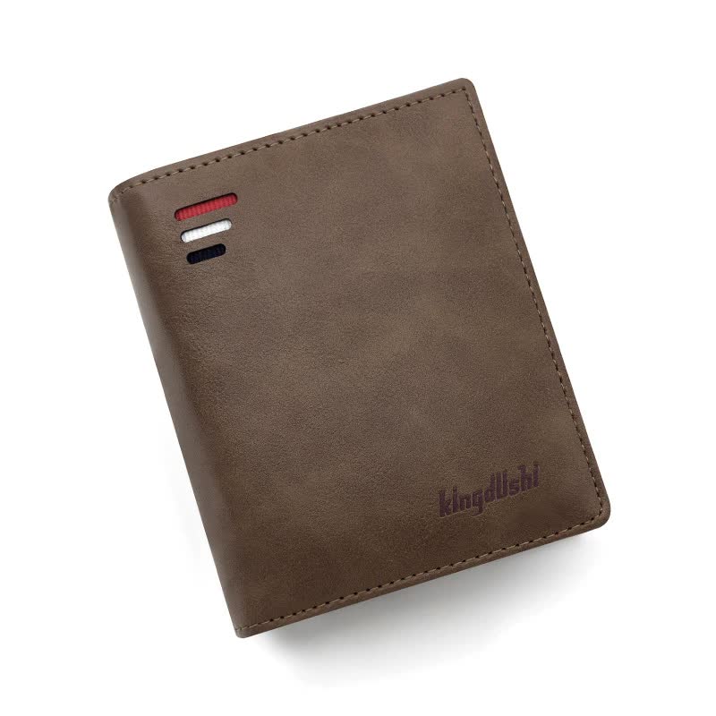 Light Brown Men's RFID Blocking Leather Wallet - Slim and Compact Design Main image