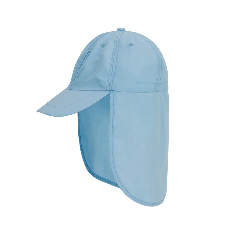 Blue UV Protection Outdoor Sun Hat with Neck Flap - Lightweight and Breathable Main image