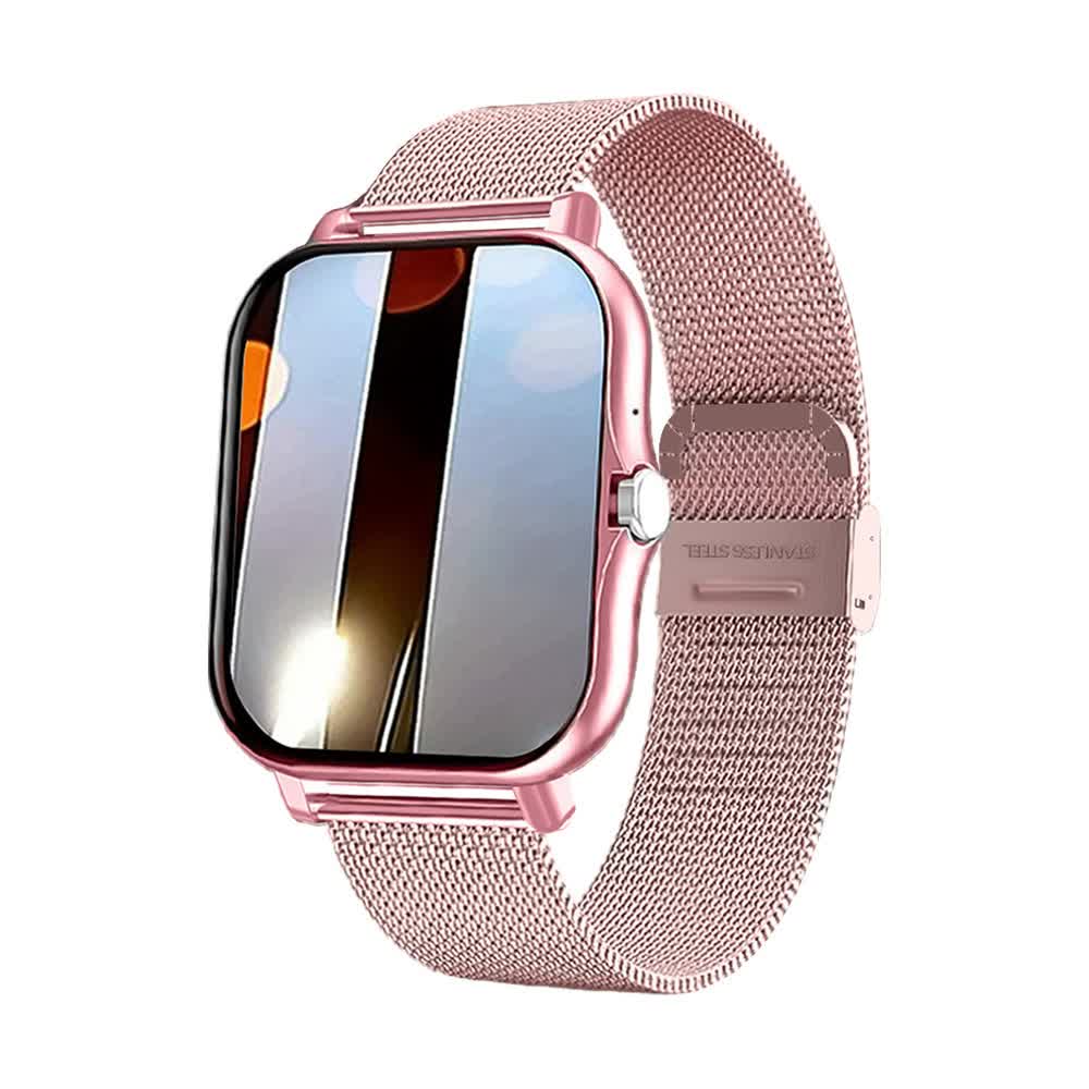 Pink Smart Fitness Watch with Large Display - 24 Sport Modes, Heart Rate Monitor & More Main image