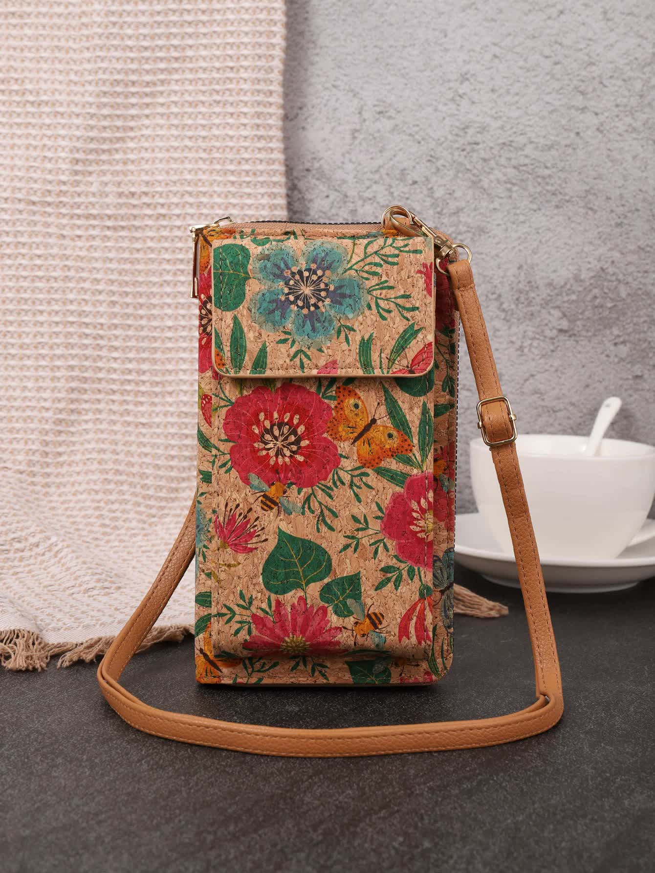 D Elegance Vintage Bohemian Style Wallet with Multi-Compartment Design - Large Capacity Zipper Clutch for Women Main image