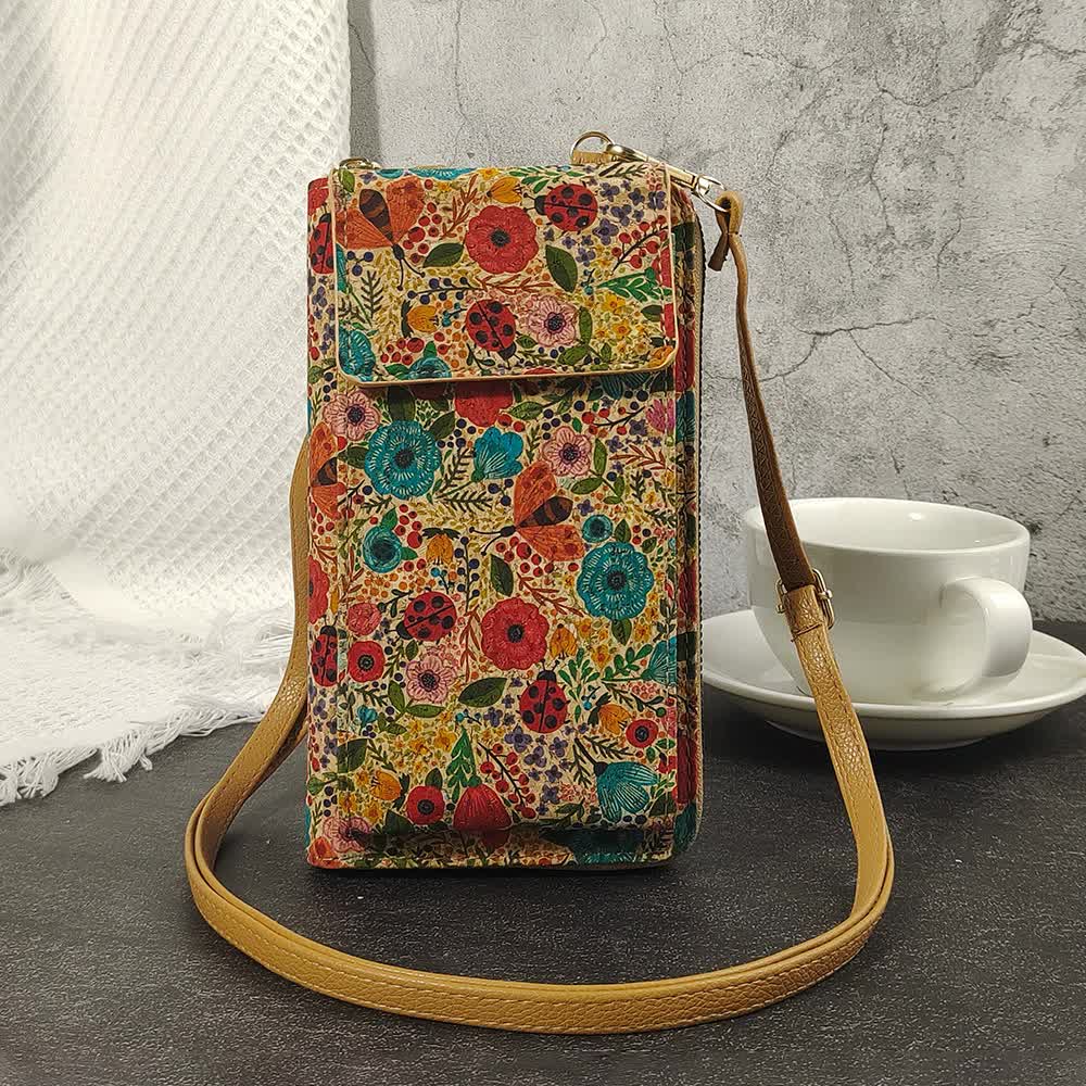 G Elegance Vintage Bohemian Style Wallet with Multi-Compartment Design - Large Capacity Zipper Clutch for Women Main image