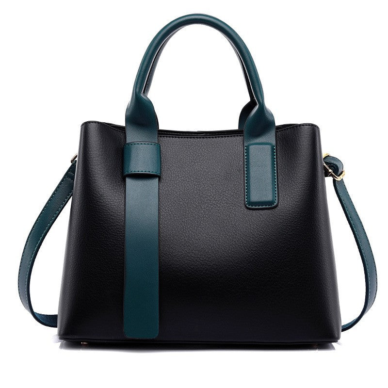 Black Retro Fashion Handbag - Elegant Tote with Large Capacity for Work and Daily Use Main image