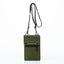 Green Water-Resistant Nylon Crossbody Phone Bag - Compact Travel Wallet & Card Holder for Men and Women(Mobile phones and cards are shooting props, not included)