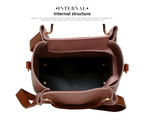 Dark Green Elegant 4-Piece Women's Handbag Set - Stylish PU Leather Tote, Shoulder Bag, Clutch, and Wallet for Every Occasion
