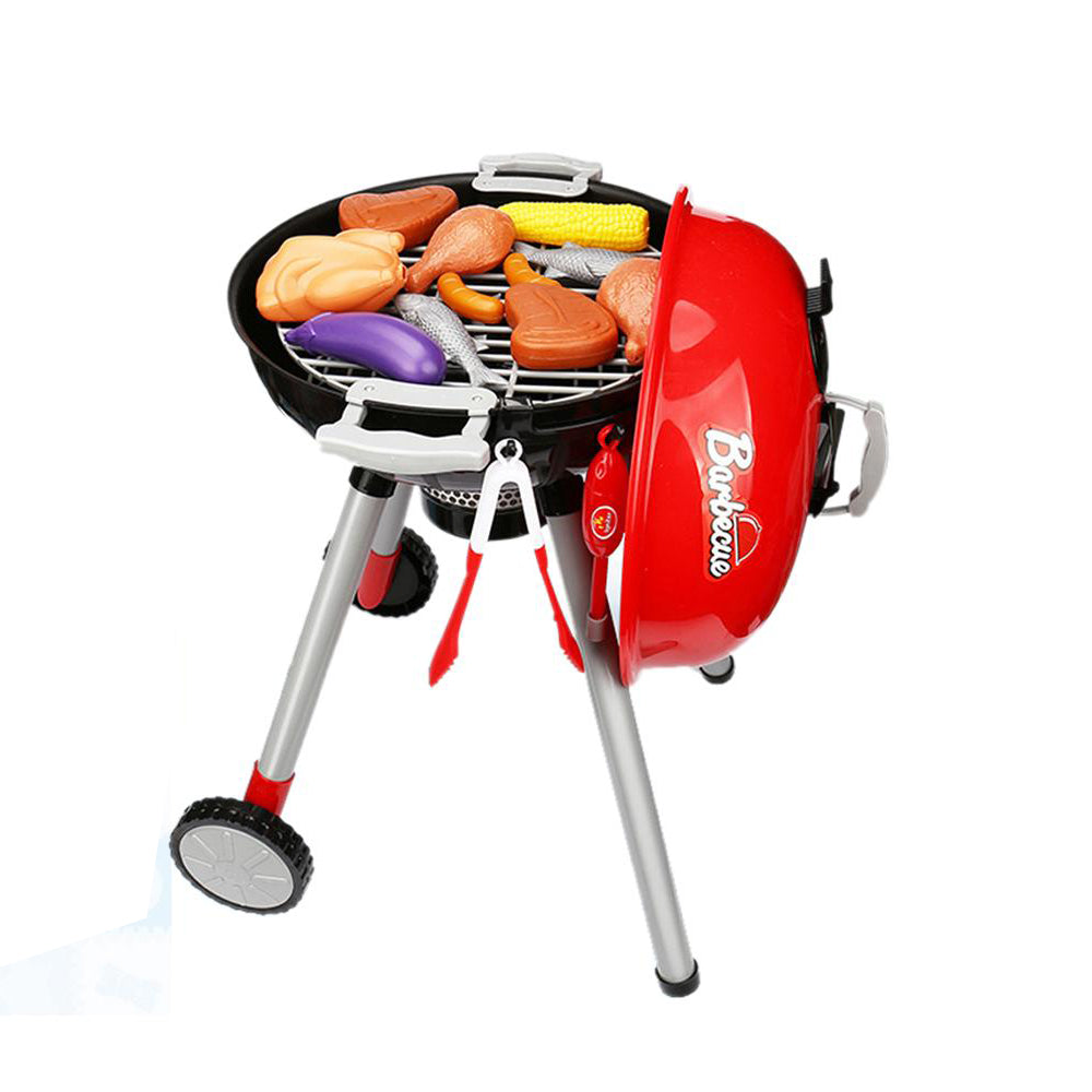 Kids BBQ Pretend Play Cooking Set Sausages Utensils Barbecue Grill Toy Cooker Main image