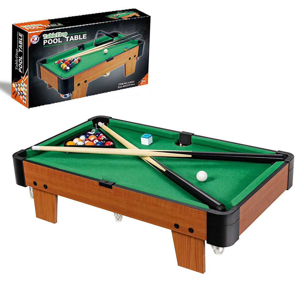 Wooden Mini Snooker Tables Billiards Game Pool Table Set Toy Extra Size For Kids Main image