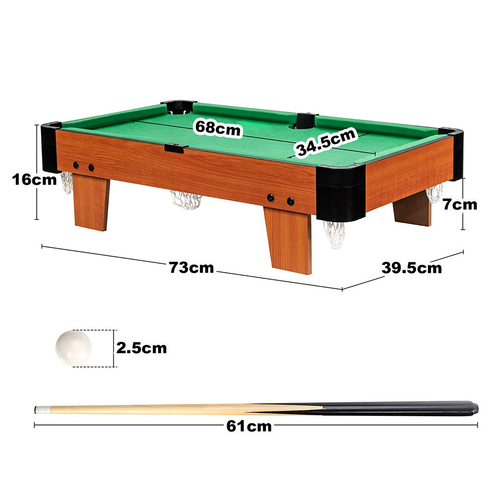 Wooden Mini Snooker Tables Billiards Game Pool Table Set Toy Extra Size For Kids Secondary image