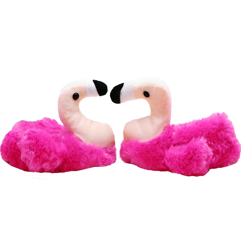 Fluffy Flamingo Slippers for Kids Size Small 30/31 EUR Secondary image