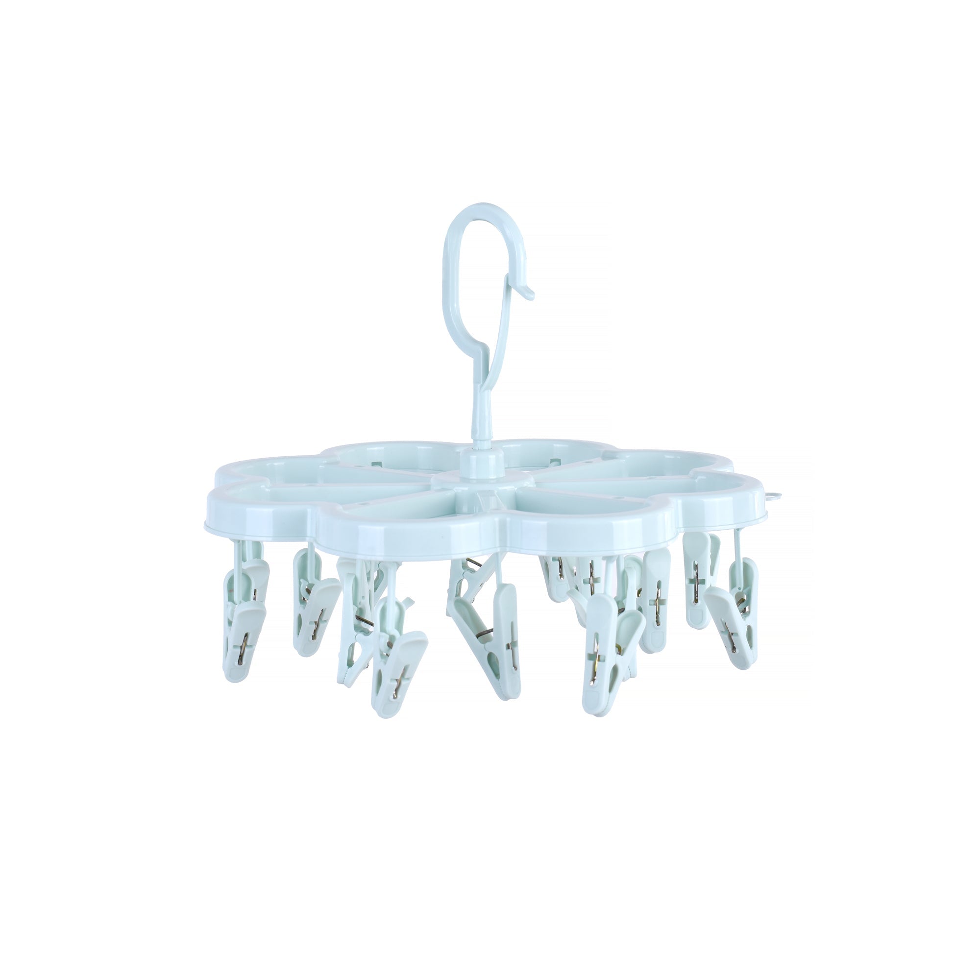 Living Today Collapsible 16 Pegs Airer Blue Main image