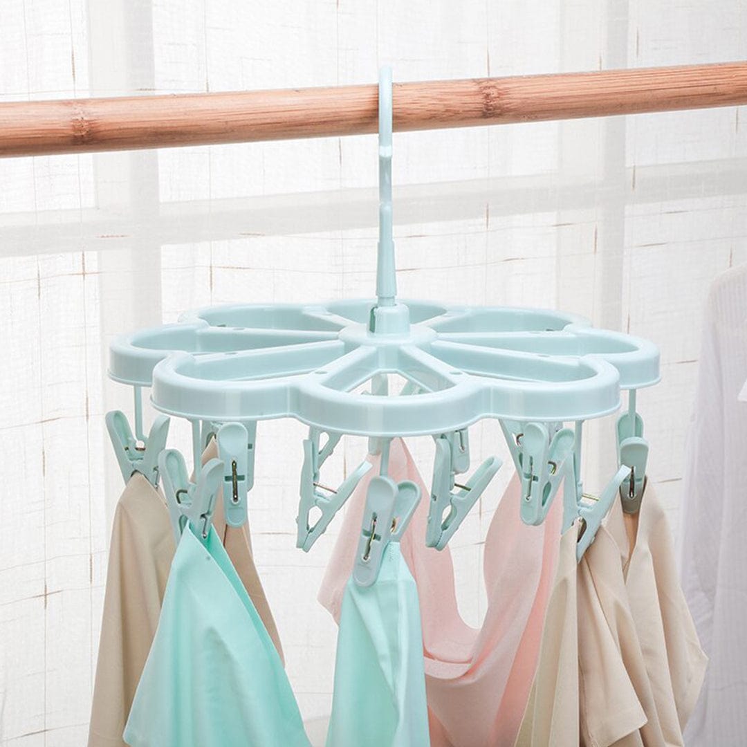Living Today Collapsible 16 Pegs Airer Blue Secondary image